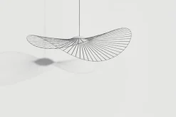 Petite Friture Vertigo Nova pendant, 190 cm, black - white glass