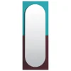 Petite Friture Wander mirror, 67 x 176 cm, emerald - cherry