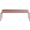 Petite Friture Week-end bench without back, brown red