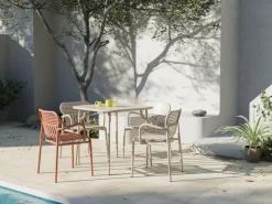 Petite Friture Week-end bridge chair, terracotta