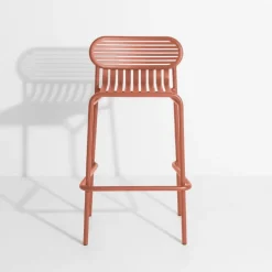 Petite Friture Week-end high stool, terracotta