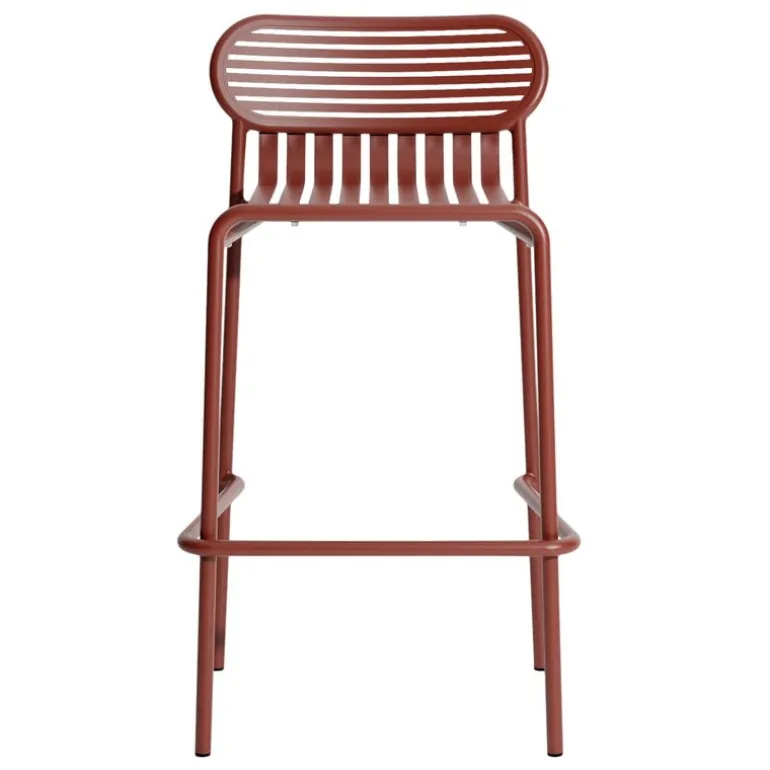 Petite Friture Week-end high stool, brown red