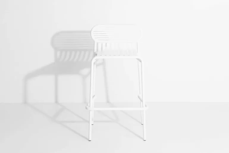 Petite Friture Week-end high stool, white