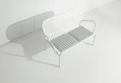 Petite Friture Week-end seat cushion, large, pearl grey