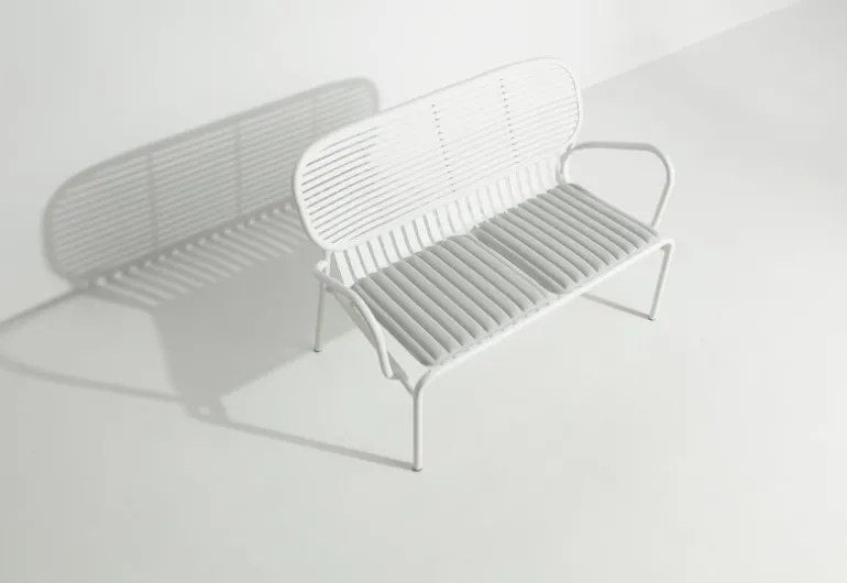 Petite Friture Week-end seat cushion, large, pearl grey