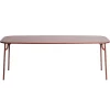 Petite Friture Week-end table, 85 x 220 cm, brown red