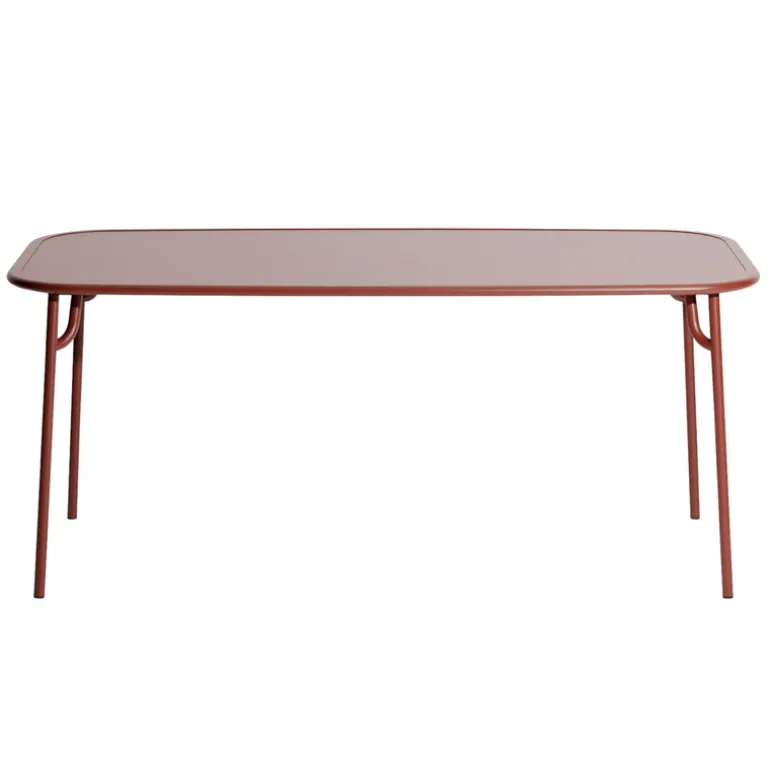 Petite Friture Week-end table, 85 x 180 cm, brown red