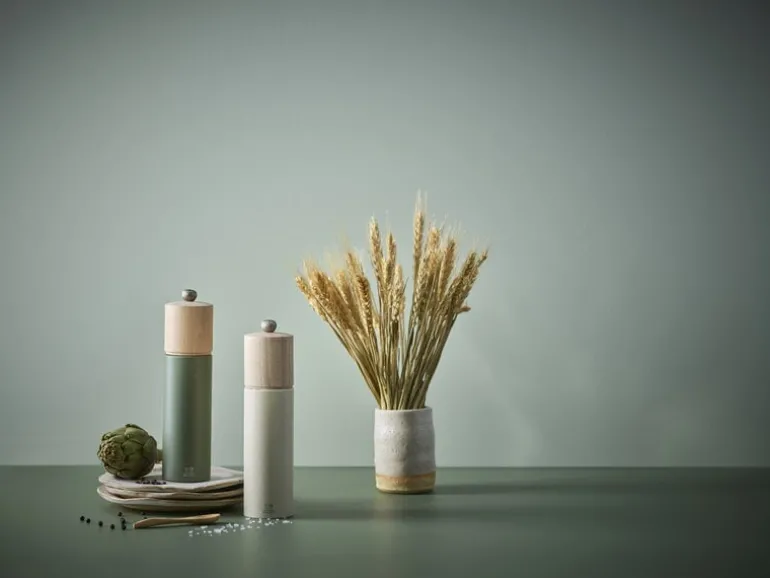 Peugeot Boreal salt mill, 21 cm, sage green