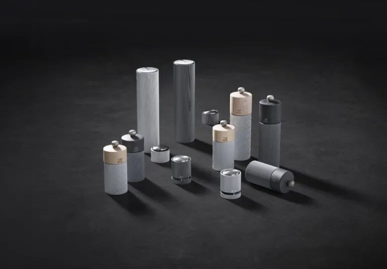 Peugeot Line Natural salt mill, 18 cm, wood - aluminium