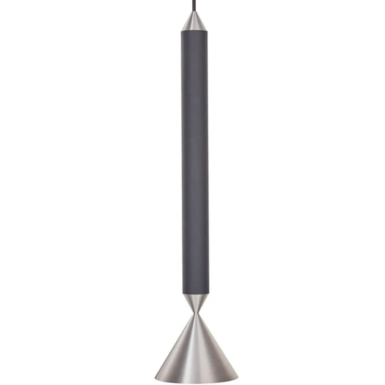 Pholc Apollo 39 pendant, black - polished aluminium