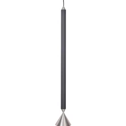 Pholc Apollo 79 pendant, black ink - aluminium
