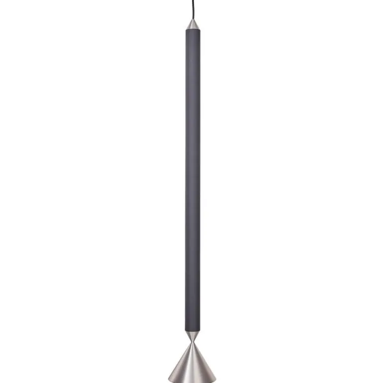 Pholc Apollo 79 pendant, black ink - aluminium