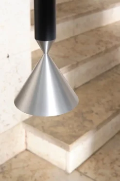 Pholc Apollo 79 pendant, black ink - aluminium