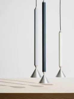 Pholc Apollo 79 pendant, black ink - aluminium