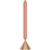 Pholc Apollo 39 pendant, coral pink - polished brass