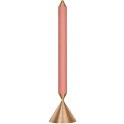 Pholc Apollo 39 pendant, coral pink - polished brass