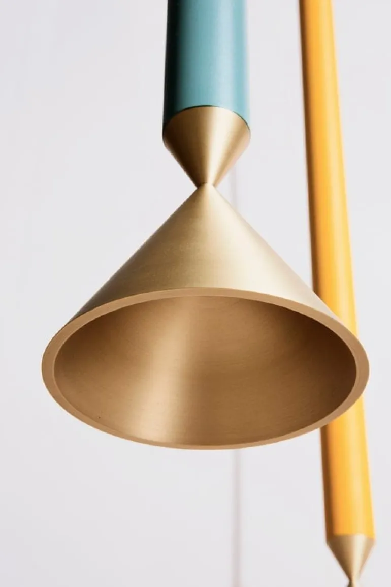 Pholc Apollo 59 pendant, deep sea - polished brass