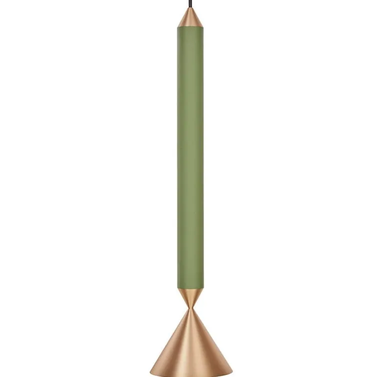 Pholc Apollo 39 pendant, forest - polished brass