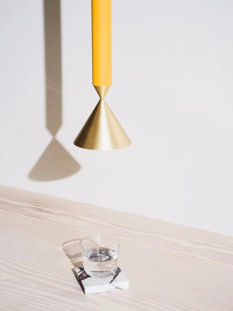 Pholc Apollo 79 pendant, honey gold - polished brass