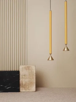 Pholc Apollo 79 pendant, honey gold - polished brass