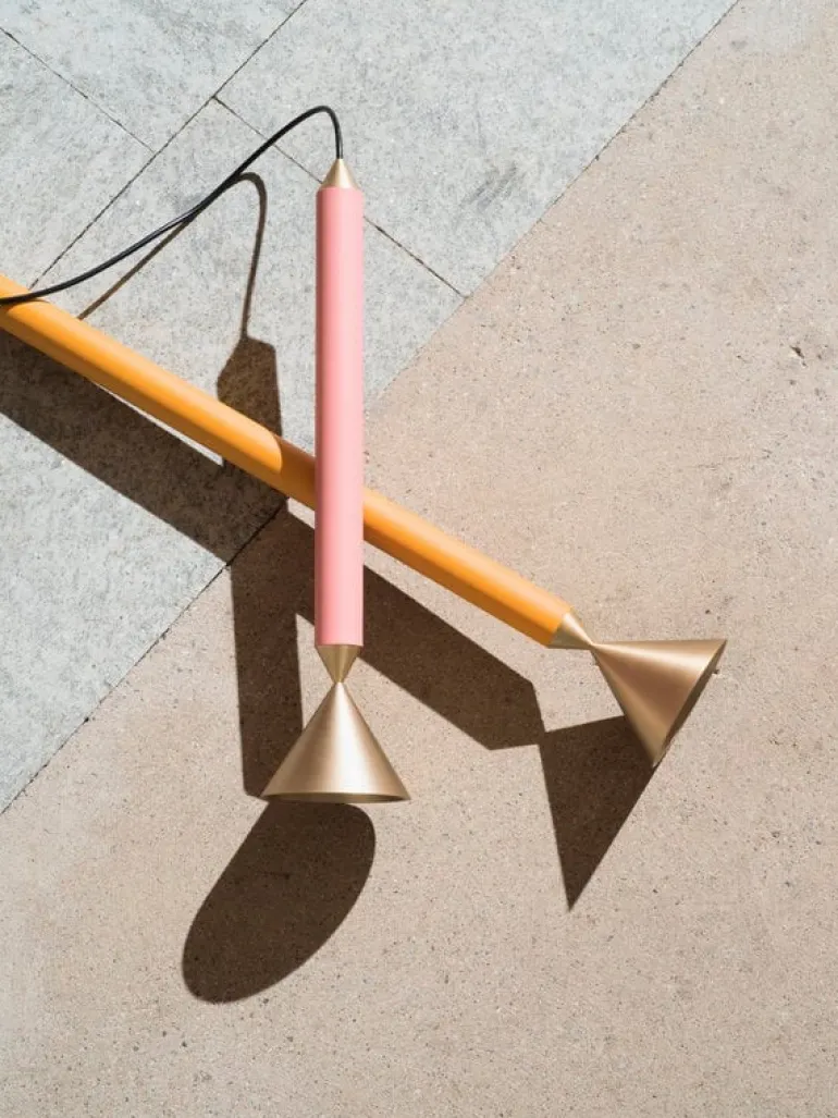 Pholc Apollo 79 pendant, honey gold - polished brass