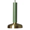 Pholc Blend 9 pendant LED, green - brass