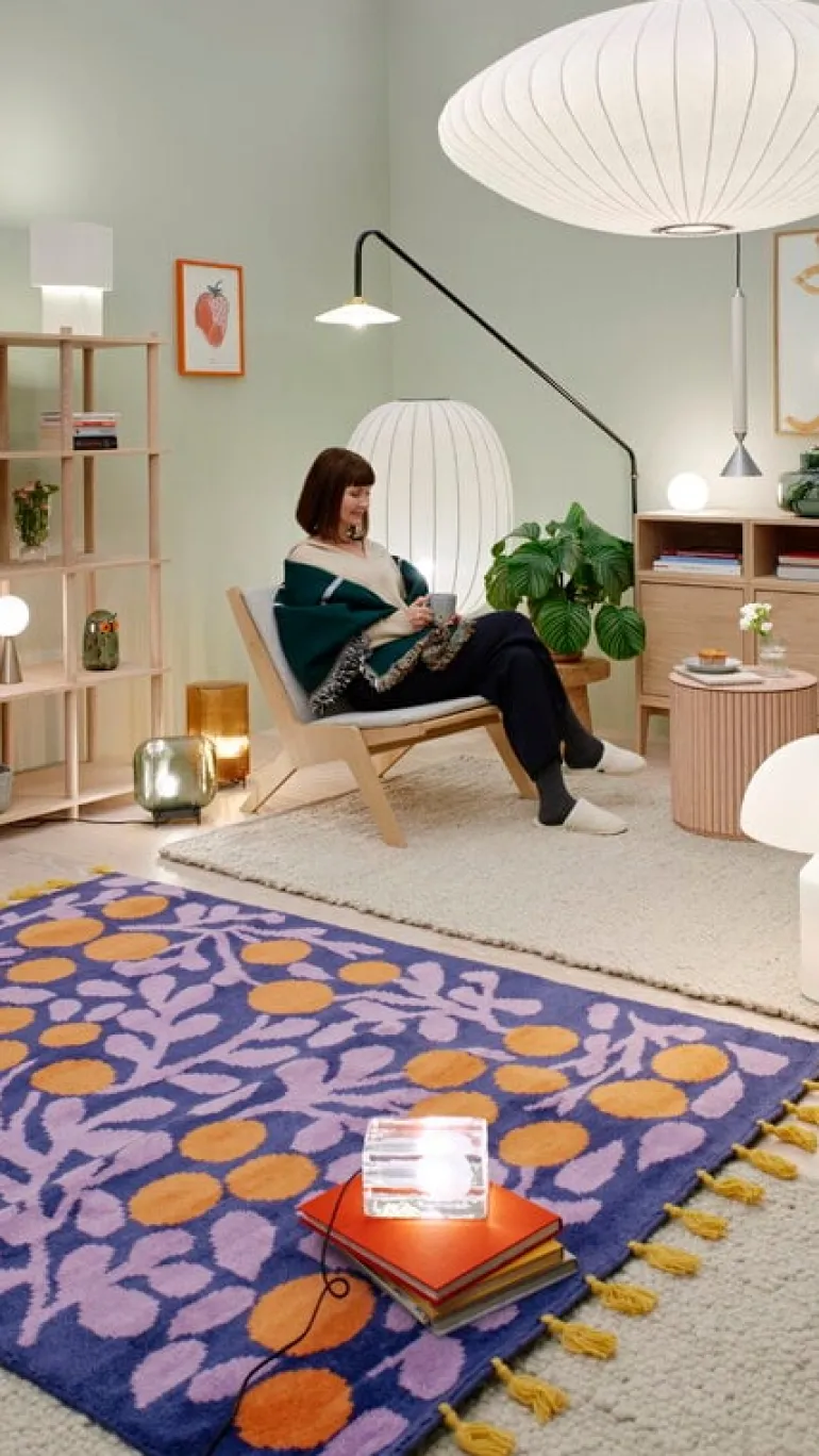 Pholc Romb 36 table lamp, cotton