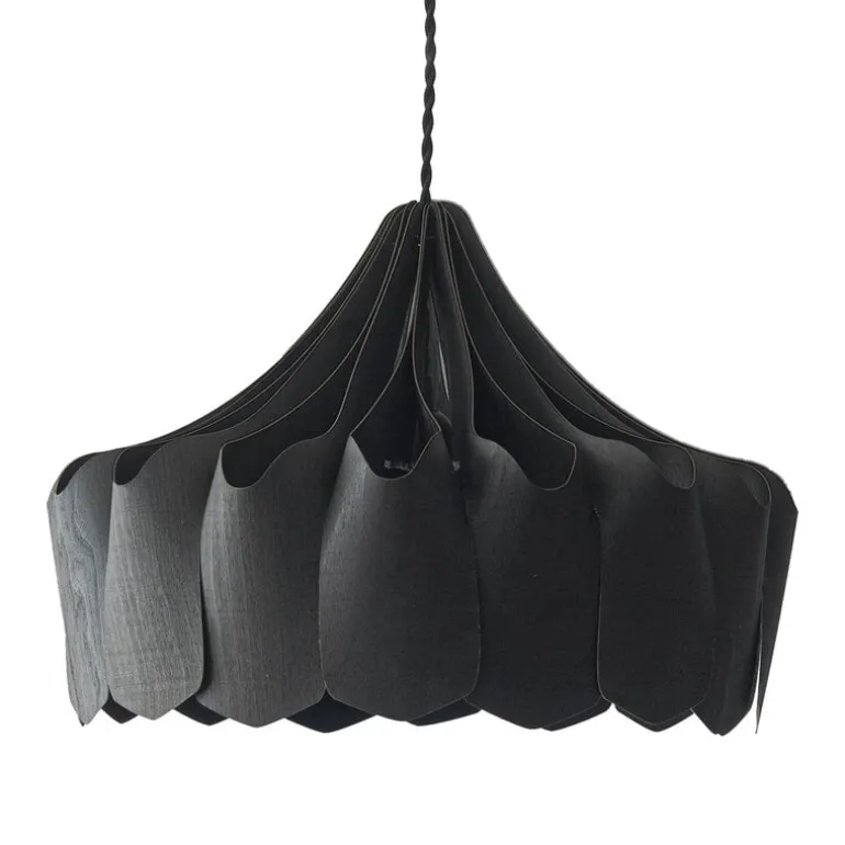Pilke Lights Pioni pendant, small, black