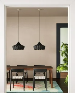 Pilke Lights Pioni pendant, small, black