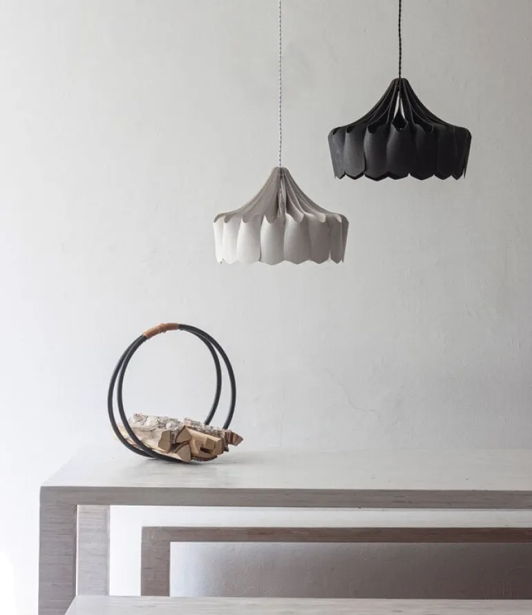 Pilke Lights Pioni pendant, small, white