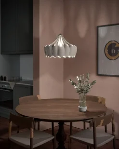 Pilke Lights Pioni pendant, small, white