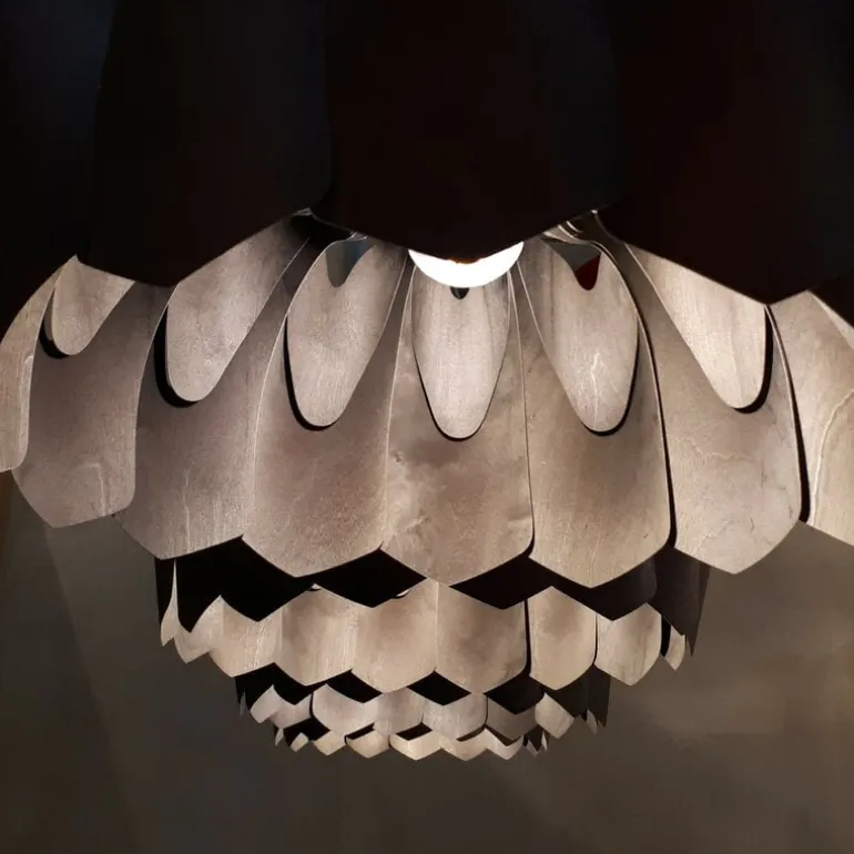 Pilke Lights Pioni pendant, large, black