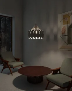 Pilke Lights Pioni pendant, large, white