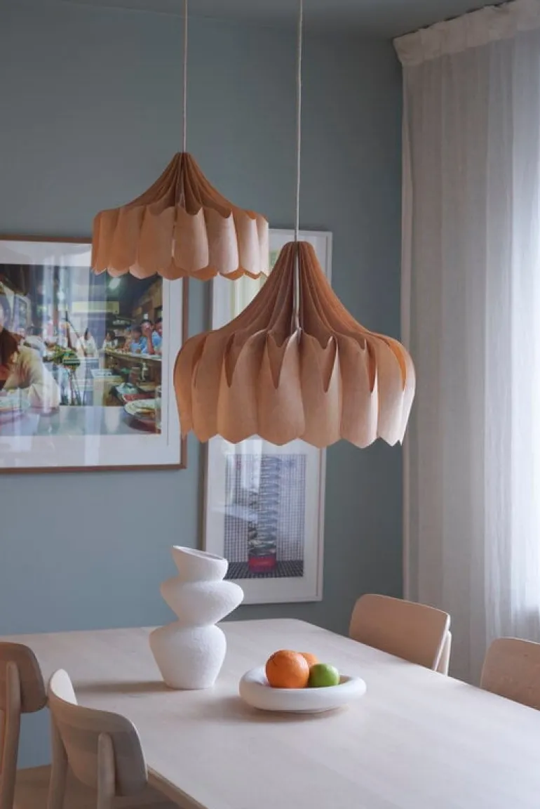 Pilke Lights Pioni pendant, large, birch