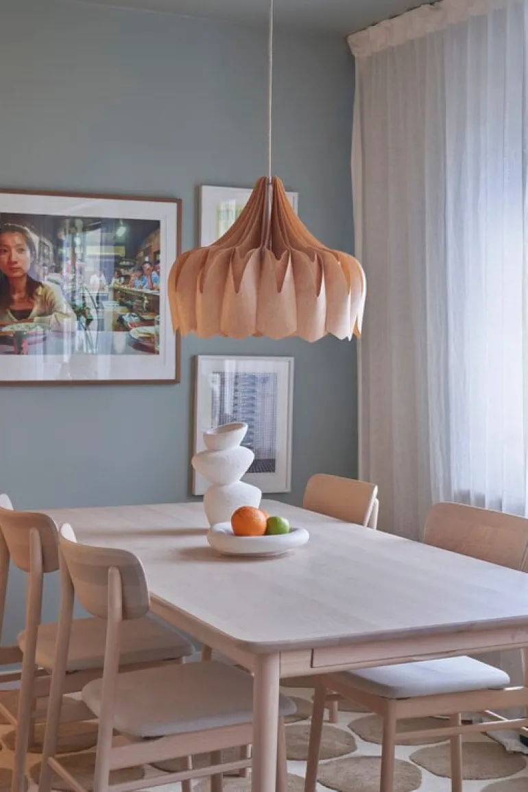 Pilke Lights Pioni pendant, large, birch