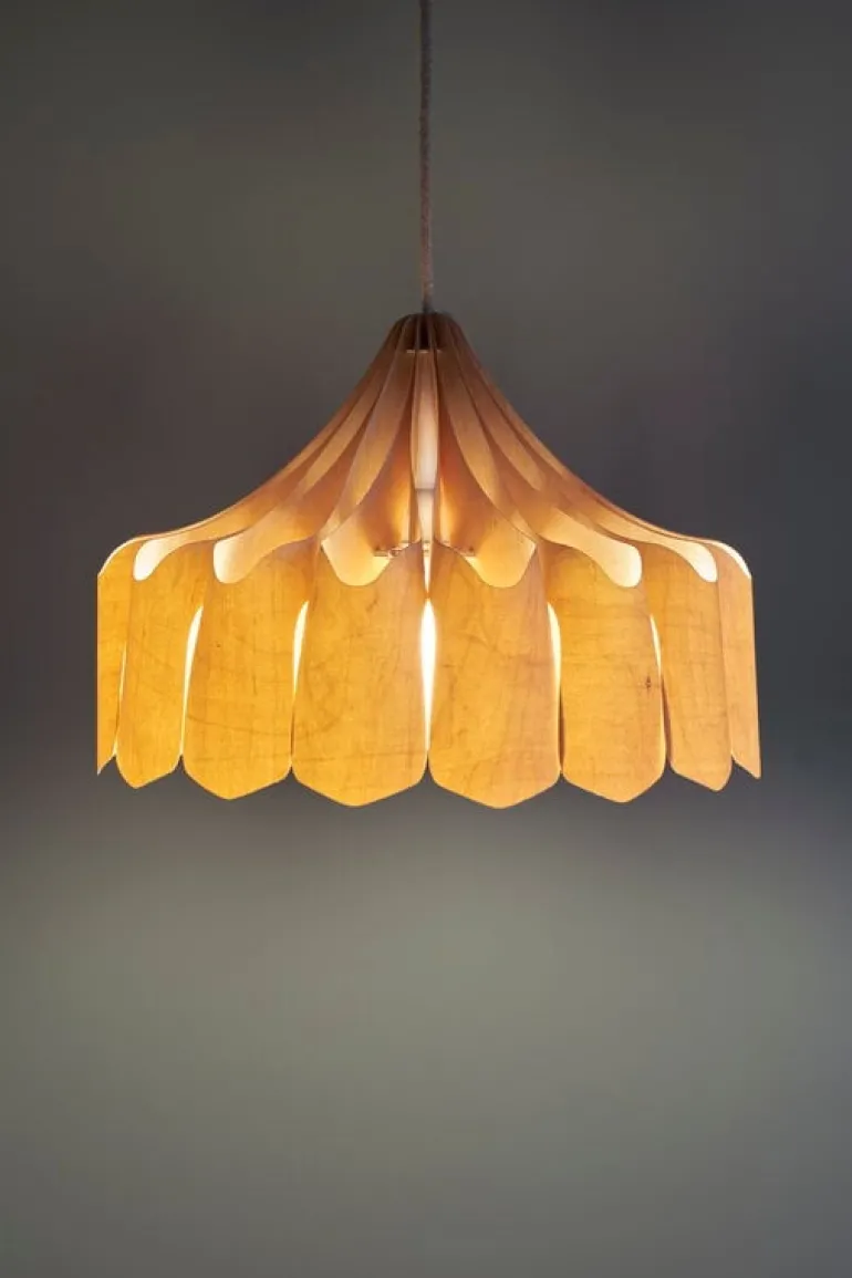 Pilke Lights Pioni pendant, small, birch