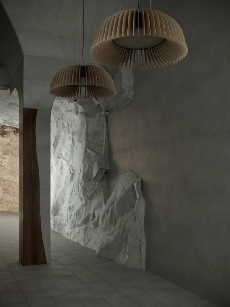 Pilke Lights Verna 77 pendant, birch