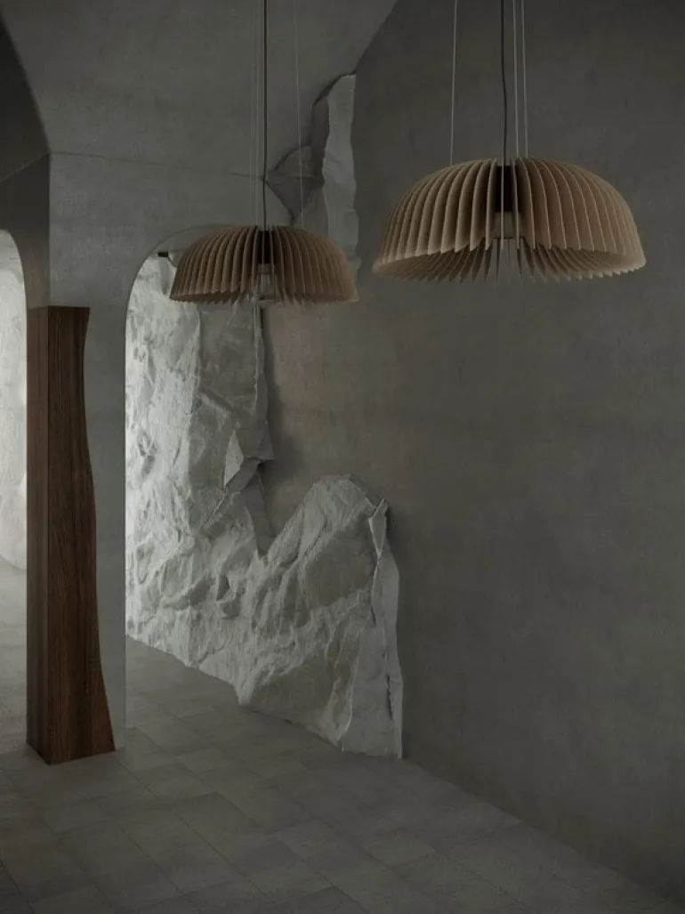 Pilke Lights Verna 77 pendant, birch