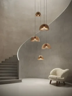 Pilke Lights Verna 50 pendant, birch