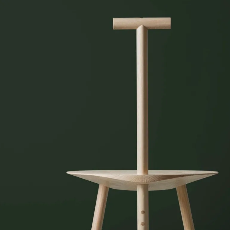 PLEASE WAIT to be SEATED Spade chair, natural ash
