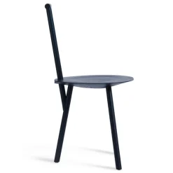 PLEASE WAIT to be SEATED Spade chair, navy blue