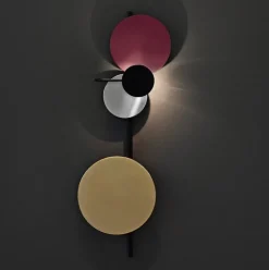 PLEASE WAIT to be SEATED Planet wall lamp, fig purple