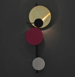 PLEASE WAIT to be SEATED Planet wall lamp, fig purple