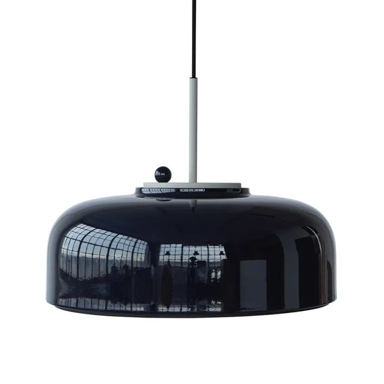 PLEASE WAIT to be SEATED Podgy pendant lamp, navy blue