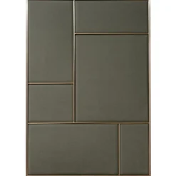 PLEASE WAIT to be SEATED Nouveau Pin board, large, brass - grey