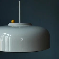 PLEASE WAIT to be SEATED Podgy pendant lamp, ash grey