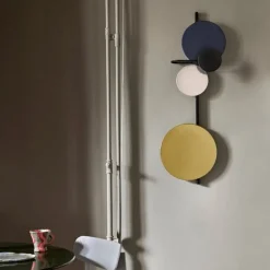 PLEASE WAIT to be SEATED Planet wall lamp, navy blue