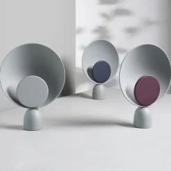 PLEASE WAIT to be SEATED Blooper table lamp, fig purple