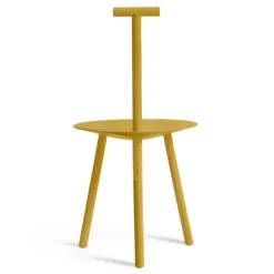 PLEASE WAIT to be SEATED Spade chair, turmeric yellow