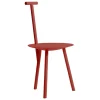 PLEASE WAIT to be SEATED Spade chair, basque red